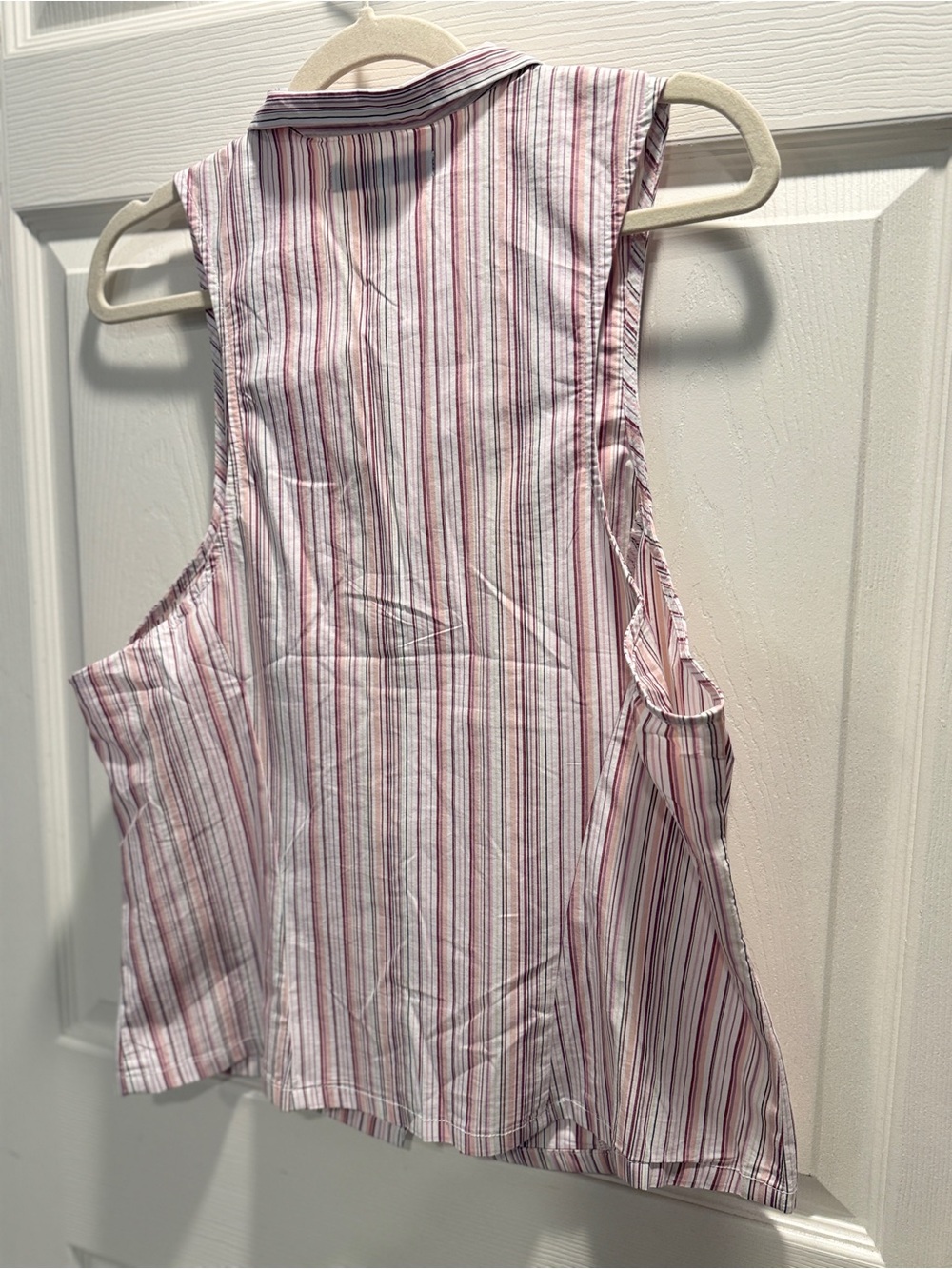 NWT Urban Outfitters Party Girl Sleeveless Shirt Vest Pink Stripe XL - Picture 7 of 9